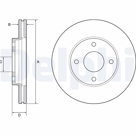 Set Discuri Delphi Ford BG4953C