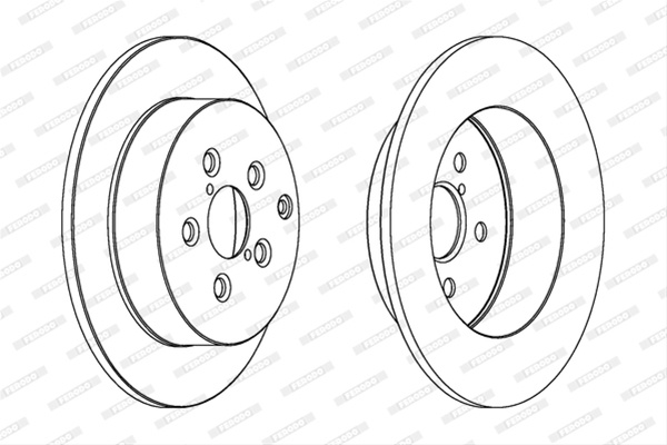 Set Discuri Ferodo Toyota DDF1406