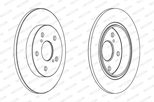 Set Discuri Ferodo Toyota DDF1645
