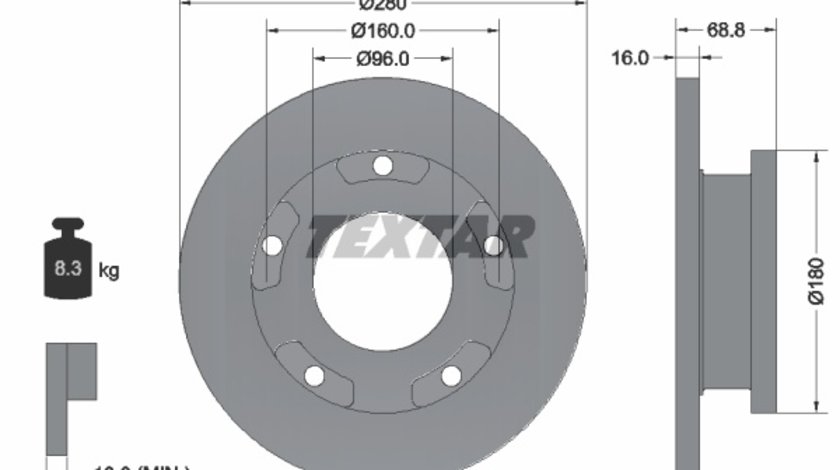 Set discuri Ford Transit MK6 92159100 ( LICHIDARE DE STOC)