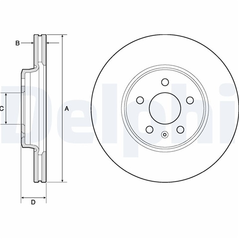 Set Discuri Frana Delphi Audi BG4799C