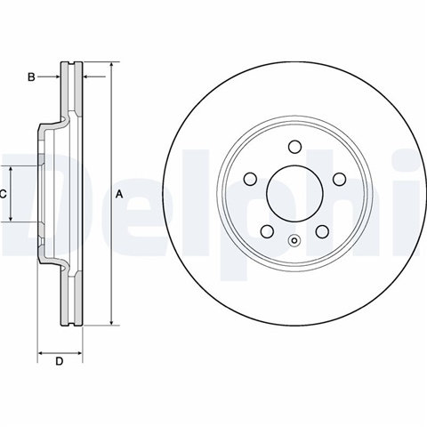 Set Discuri Frana Delphi Audi BG4799C