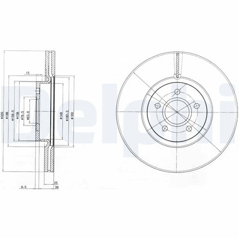 Set Discuri Frana Delphi Ford BG4056C