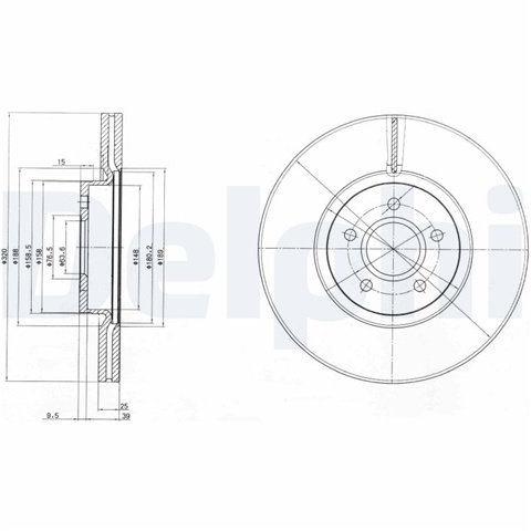 Set Discuri Frana Delphi Ford BG4056C