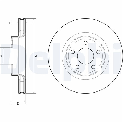 Set Discuri Frana Delphi Ford Usa BG4831C