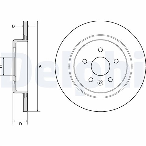 Set Discuri Frana Delphi Opel BG4760C
