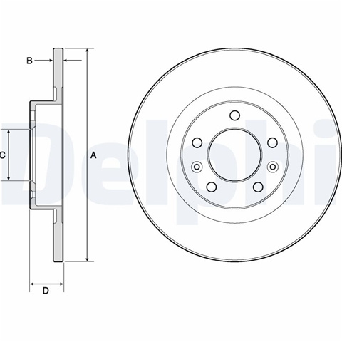 Set Discuri Frana Delphi Peugeot BG4748C