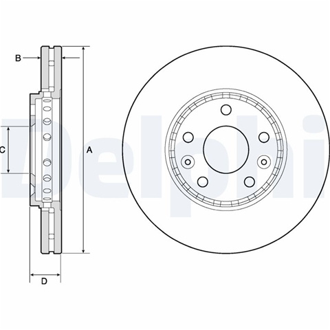 Set Discuri Frana Delphi Renault BG4815C