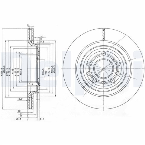 Set Discuri Frana Delphi Saab BG3886C