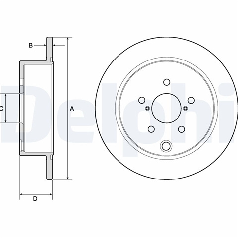 Set Discuri Frana Delphi Subaru BG4776C