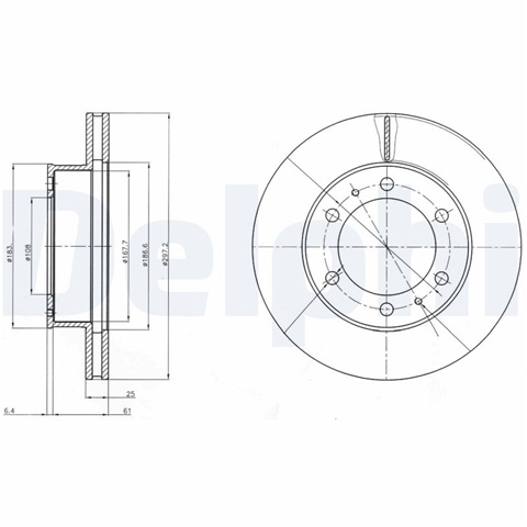 Set Discuri Frana Delphi Toyota BG4211C