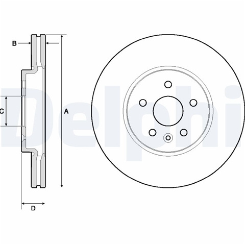 Set Discuri Frana Delphi Vauxhall BG4710C