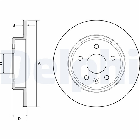 Set Discuri Frana Delphi Vauxhall BG4761C