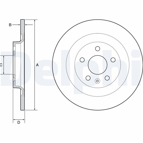 Set Discuri Frana Delphi Volvo BG4966C
