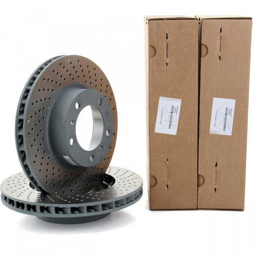 Set Discuri Frana Fata Perforate Oe Porsche Boxter 981 2012→ 2.7 265/275 PS 98135140101 + 98135140...
