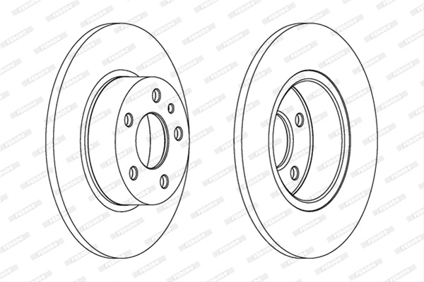Set Discuri Frana Ferodo Alfa Romeo DDF067