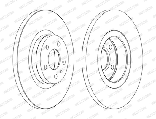 Set Discuri Frana Ferodo Alfa Romeo DDF1057C