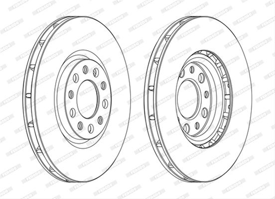 Set Discuri Frana Ferodo Alfa Romeo DDF1451C