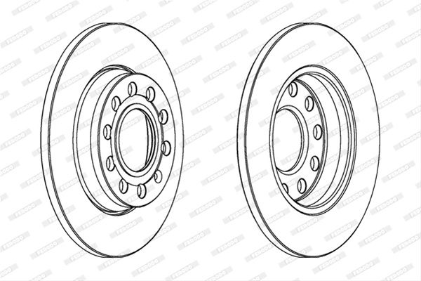 Set Discuri Frana Ferodo Audi DDF1425C
