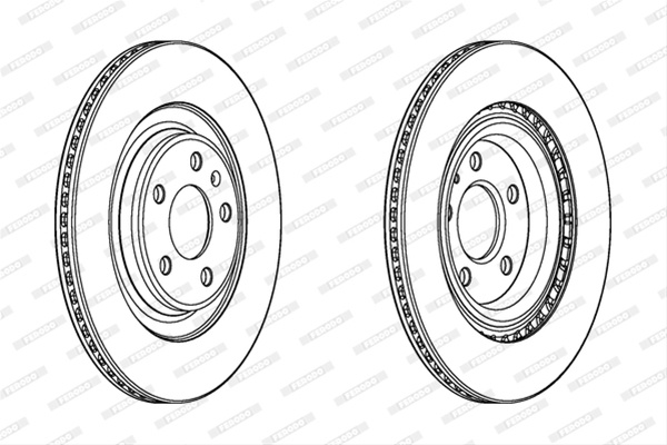 Set Discuri Frana Ferodo Audi DDF2383C