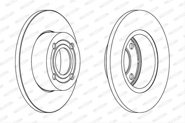 Set Discuri Frana Ferodo Audi DDF318