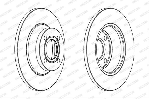 Set Discuri Frana Ferodo Audi DDF518