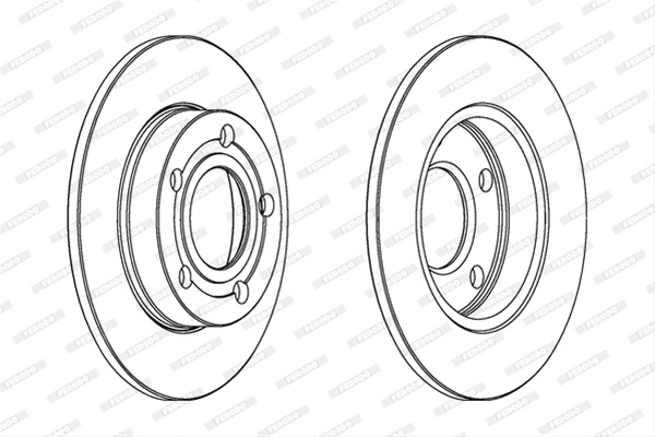 Set Discuri Frana Ferodo Audi DDF543