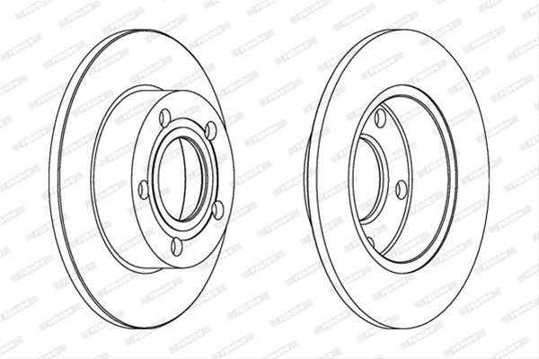Set Discuri Frana Ferodo Audi DDF952C