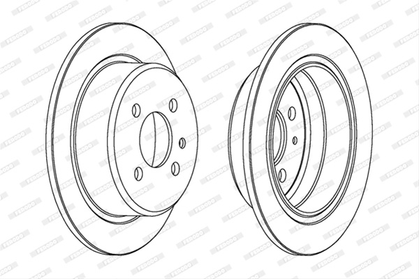 Set Discuri Frana Ferodo Bmw DDF093