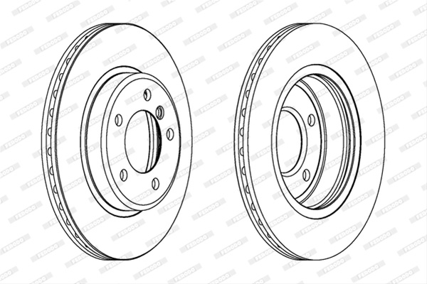 Set Discuri Frana Ferodo Bmw DDF1066C