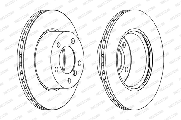 Set Discuri Frana Ferodo Bmw DDF1228C