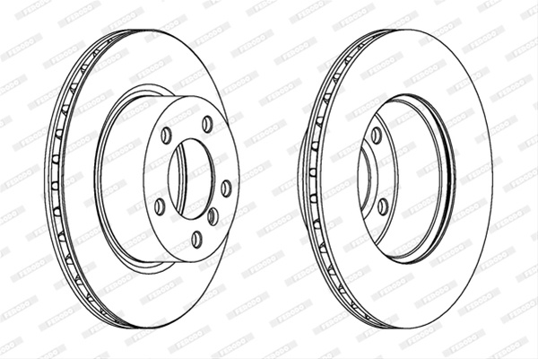 Set Discuri Frana Ferodo Bmw DDF1229C