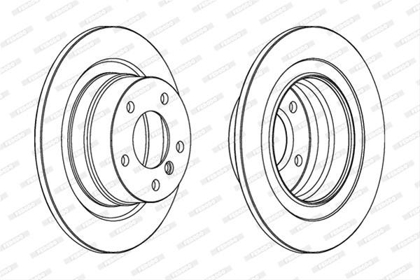 Set Discuri Frana Ferodo Bmw DDF1230C