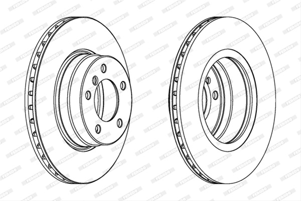 Set Discuri Frana Ferodo Bmw DDF1241C