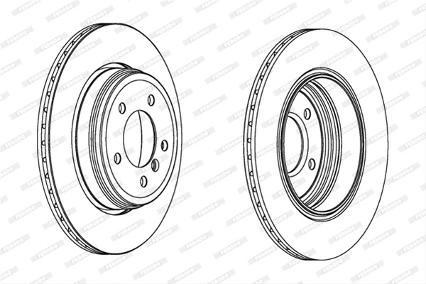 Set Discuri Frana Ferodo Bmw DDF1260C