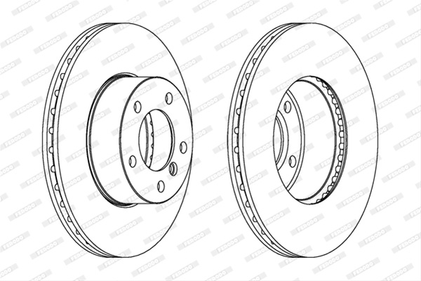 Set Discuri Frana Ferodo Bmw DDF1536