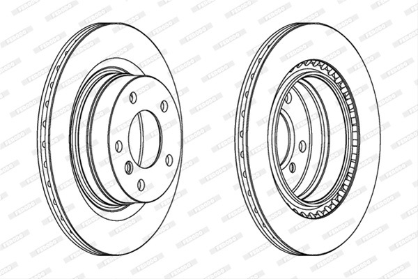 Set Discuri Frana Ferodo Bmw DDF1549C