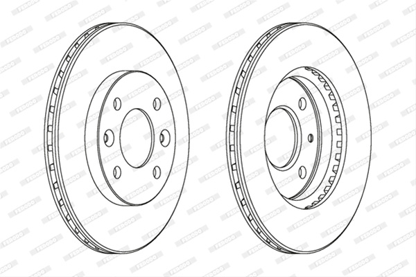 Set Discuri Frana Ferodo Bmw DDF158C