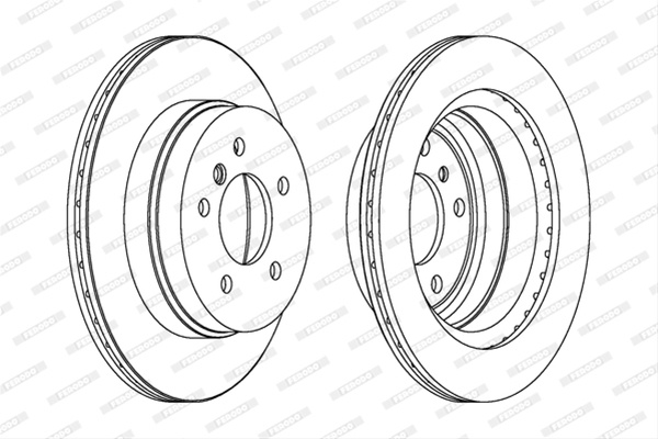 Set Discuri Frana Ferodo Bmw DDF1697C