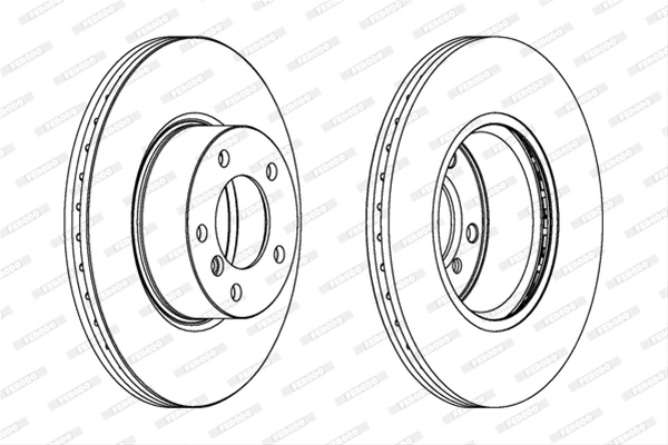 Set Discuri Frana Ferodo Bmw DDF1717C