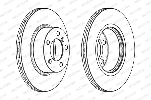 Set Discuri Frana Ferodo Bmw DDF2195C