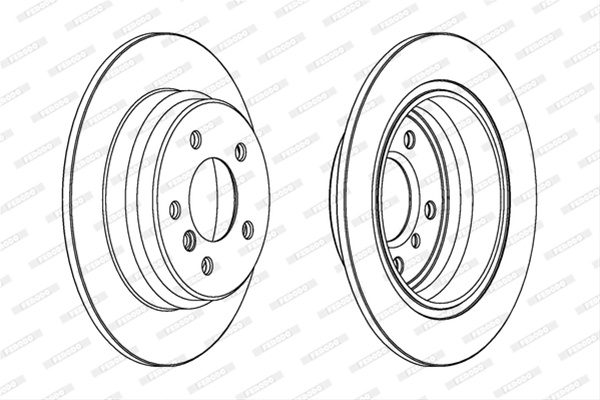 Set Discuri Frana Ferodo Bmw DDF835C