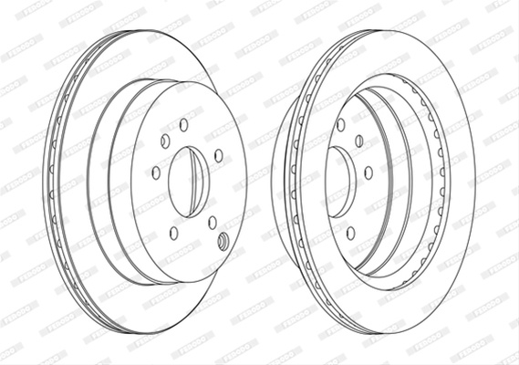 Set Discuri Frana Ferodo Chevrolet DDF16