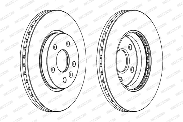 Set Discuri Frana Ferodo Chevrolet DDF1869