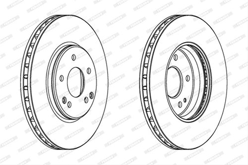 Set Discuri Frana Ferodo Chrysler DDF1136C