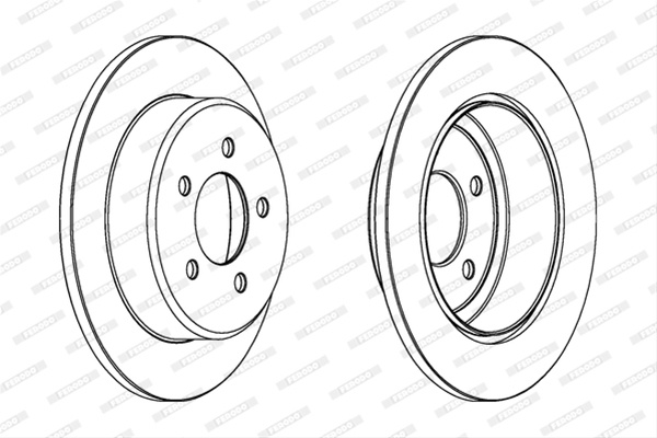 Set Discuri Frana Ferodo Chrysler DDF1492