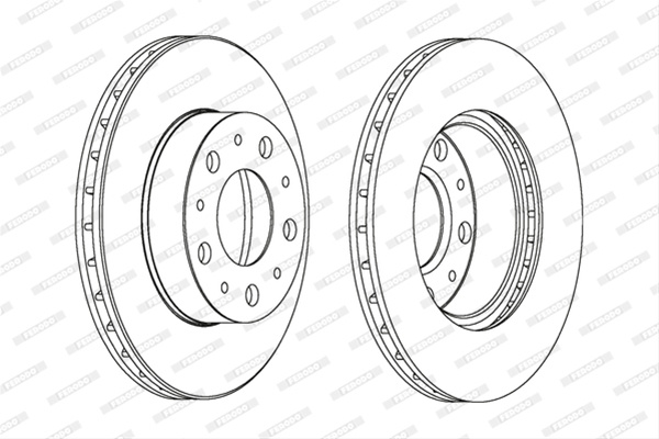 Set Discuri Frana Ferodo Citroën DDF1171C