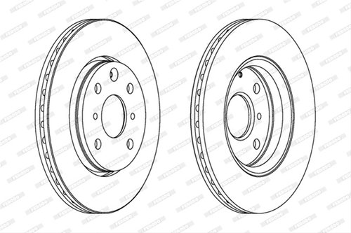 Set Discuri Frana Ferodo Citroën DDF1527
