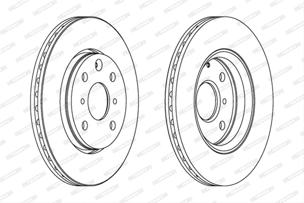 Set Discuri Frana Ferodo Citroën DDF1527C