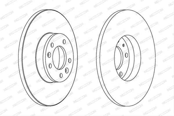 Set Discuri Frana Ferodo Citroën DDF1602